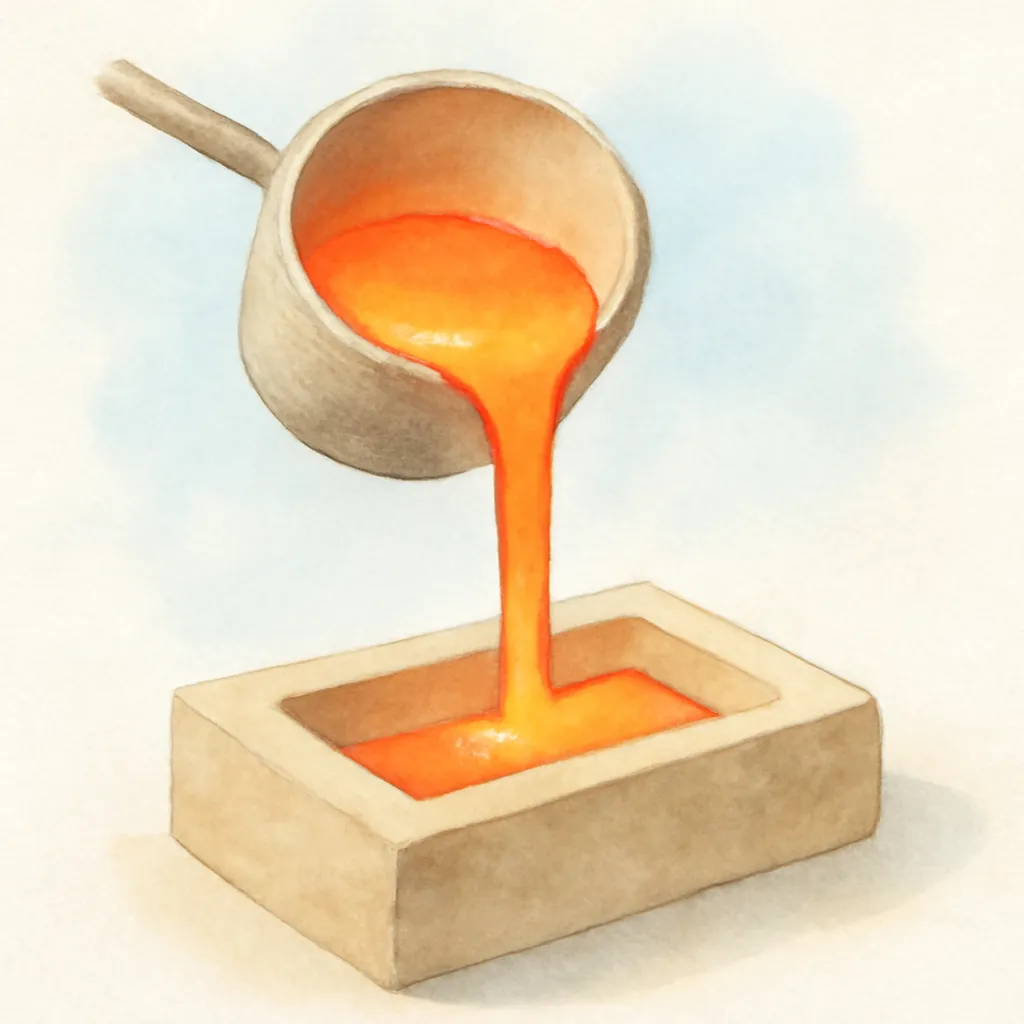 「鋳」のイラスト