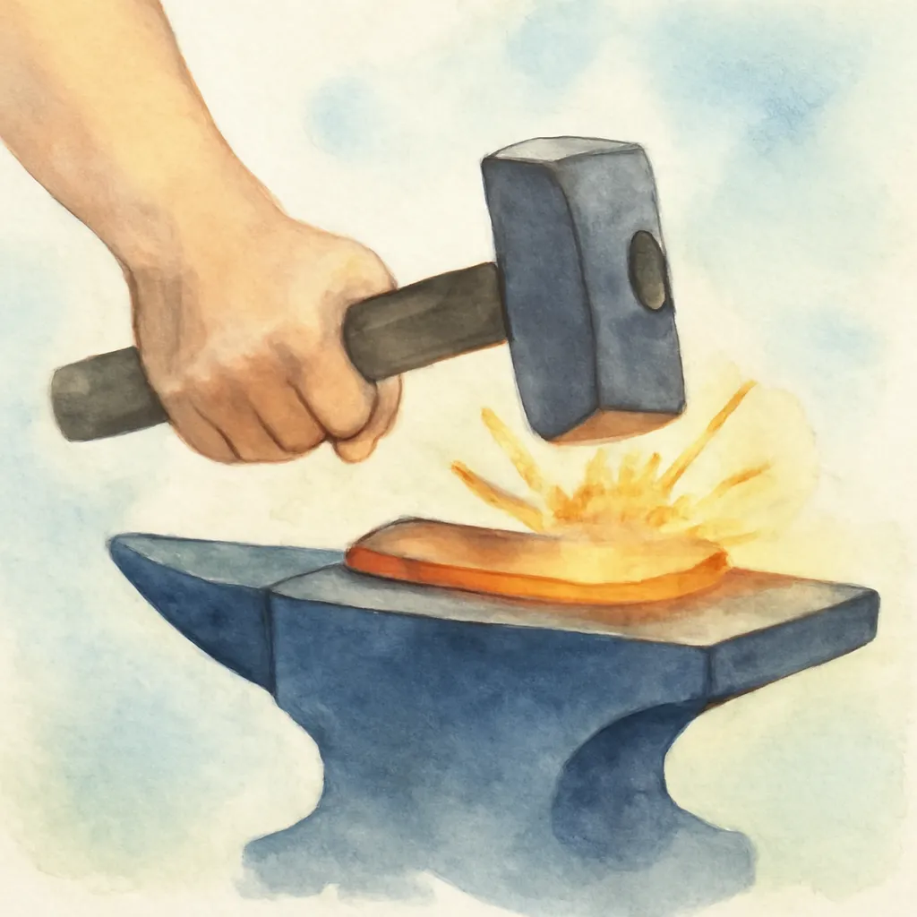 「鍛」のイラスト