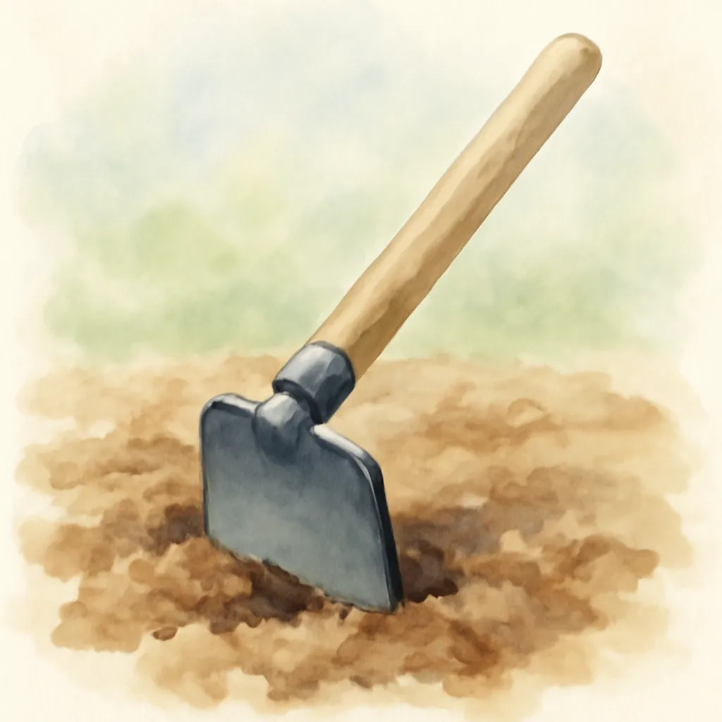 「鍬」のイラスト