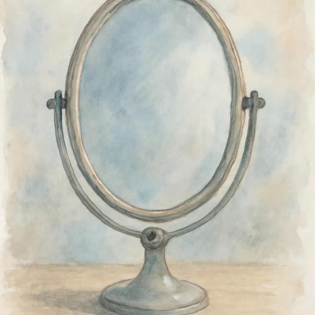 「鏡」のイラスト
