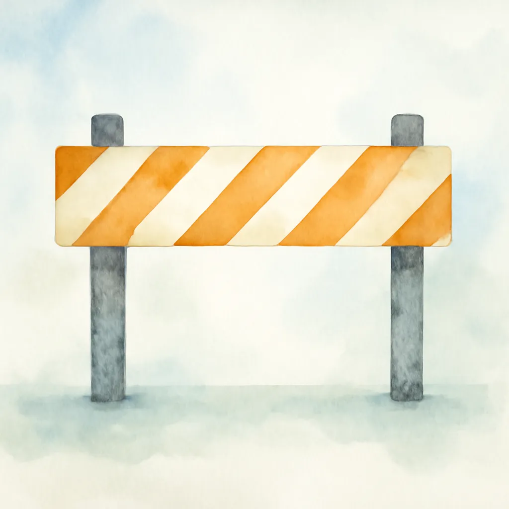 「阻」のイラスト