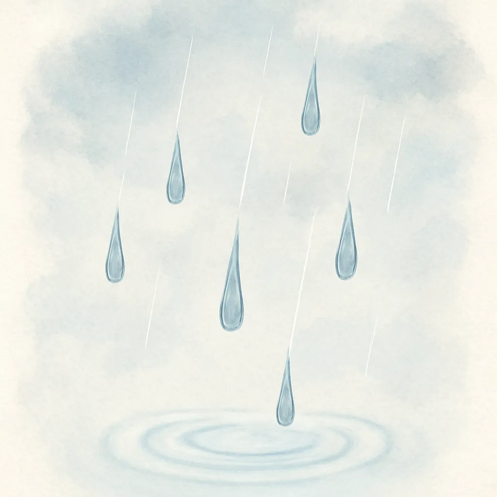 「降」のイラスト