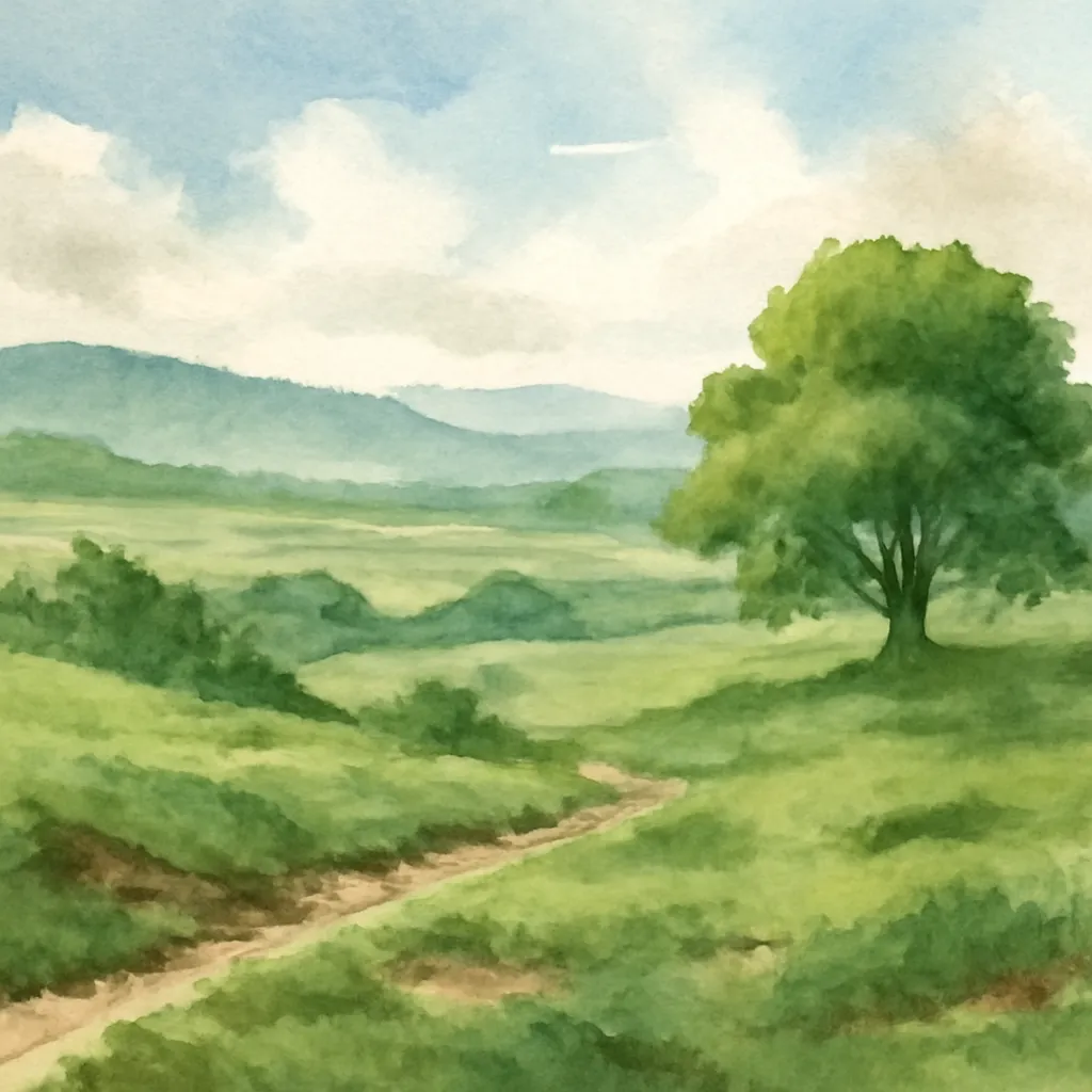 「陸」のイラスト