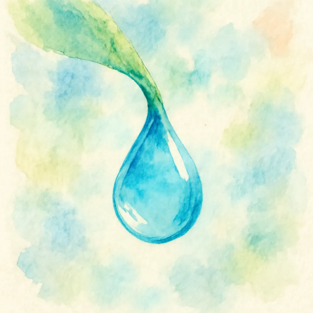 「雫」のイラスト