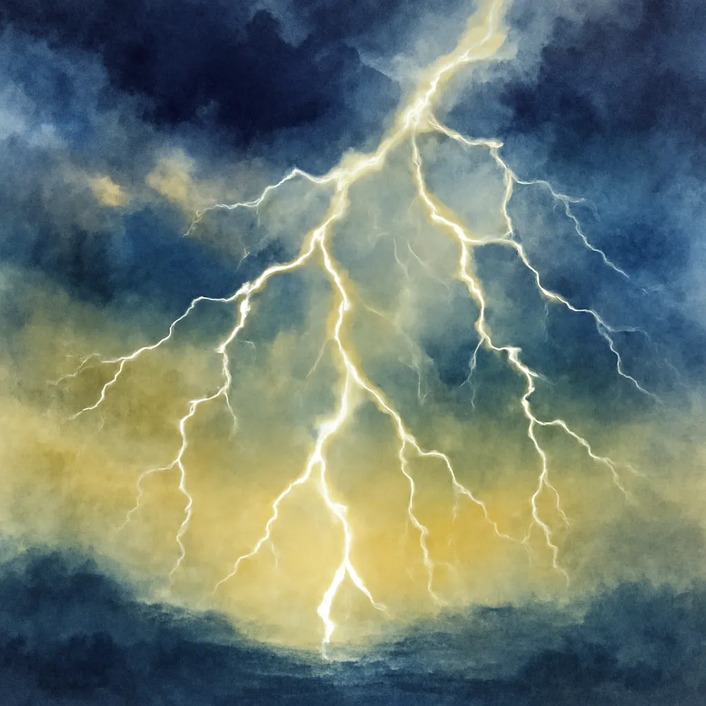 「雷」のイラスト