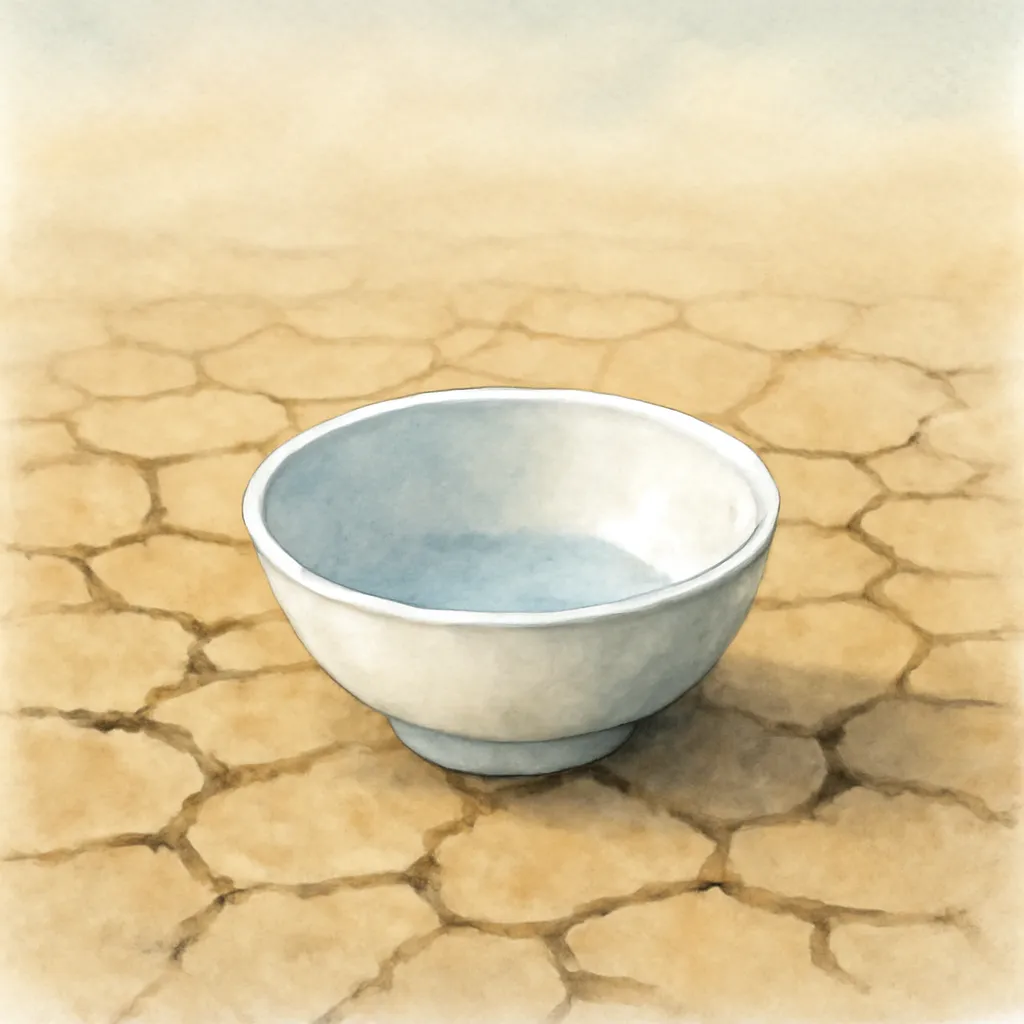 「飢」のイラスト