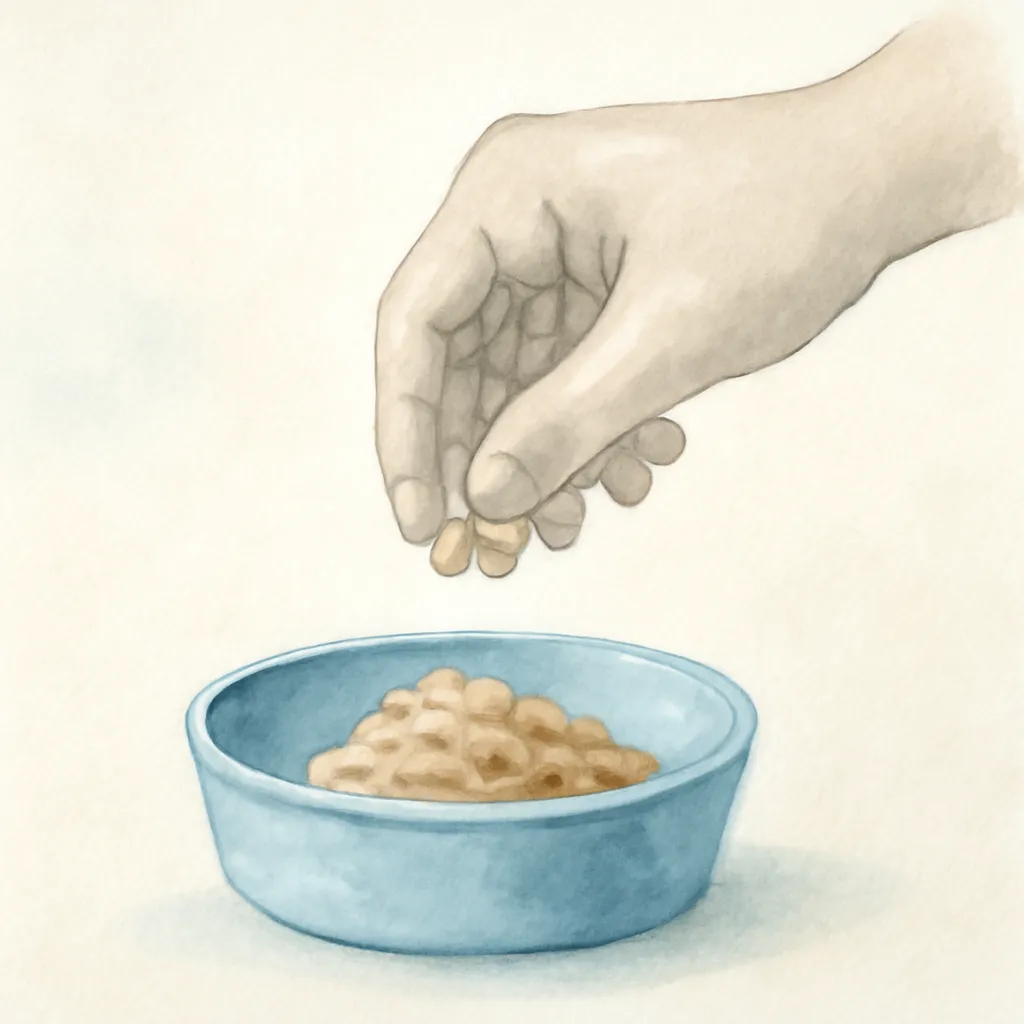 「飼」のイラスト