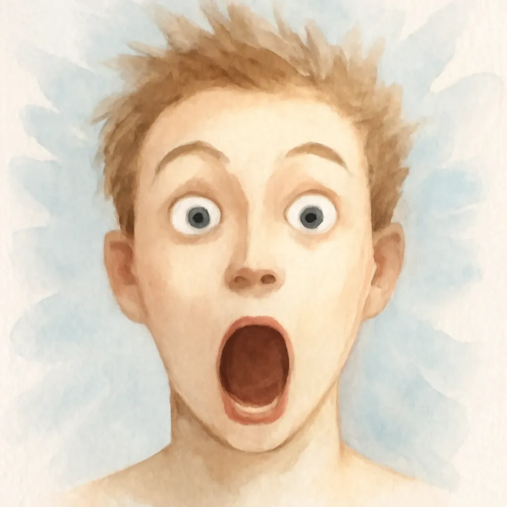 「驚」のイラスト