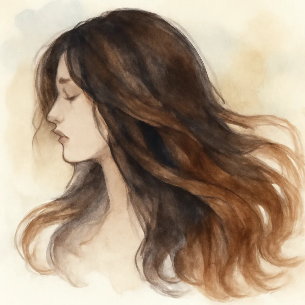 「髪」のイラスト