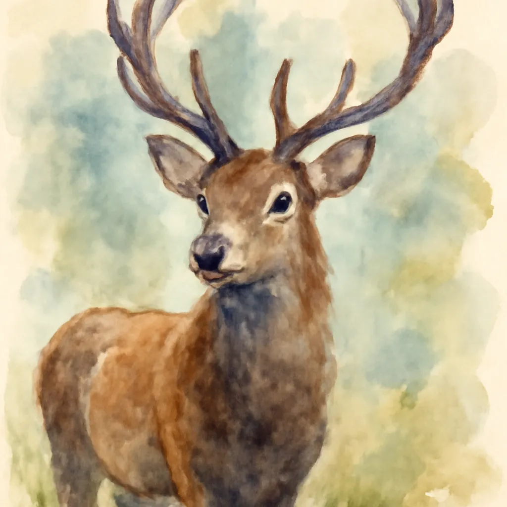 「鹿」のイラスト