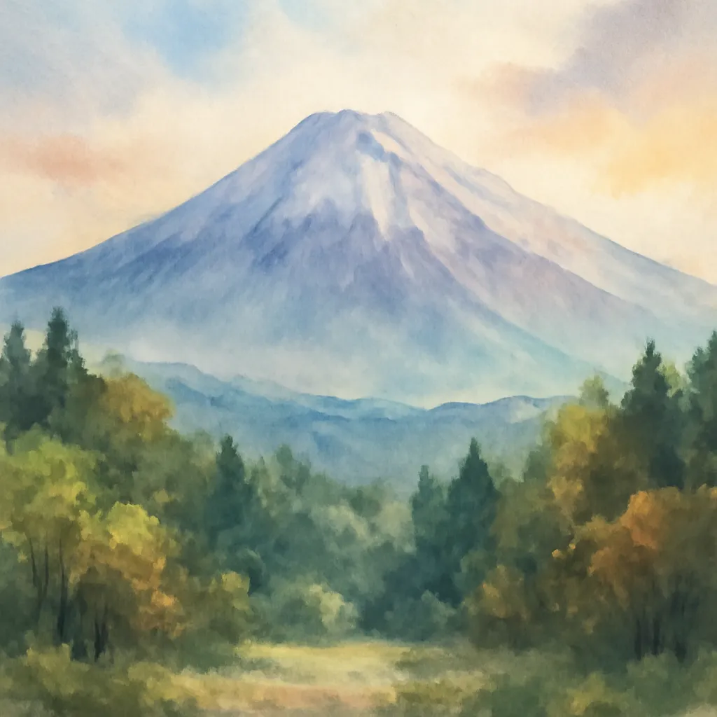 「麓」のイラスト