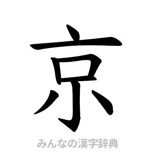 京（楷書体）