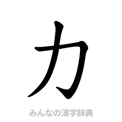 力（楷書体）