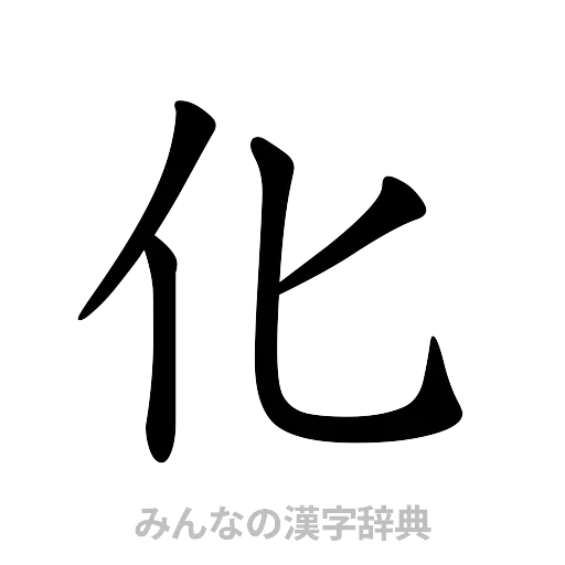 化（楷書体）