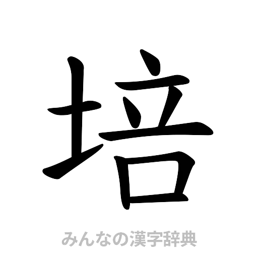 培（楷書体）