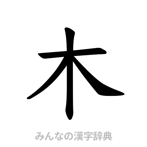木（楷書体）