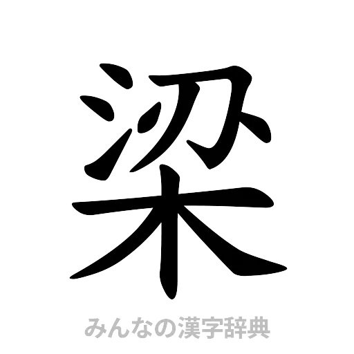 梁（楷書体）