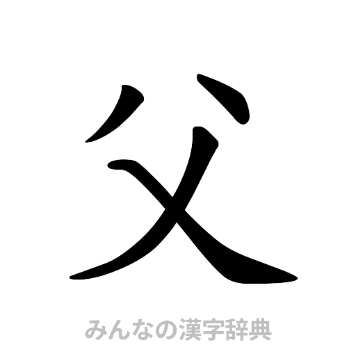 父（楷書体）