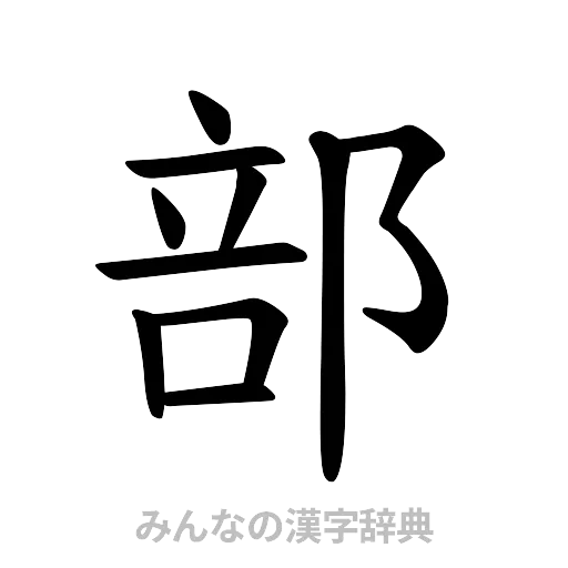 部（楷書体）