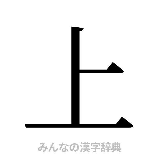 上（明朝体）