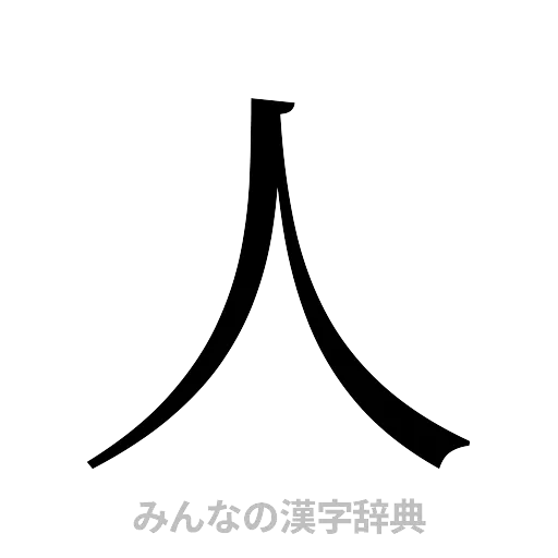 人（明朝体）