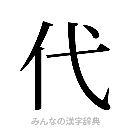 代（明朝体）