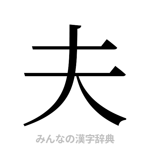 夫（明朝体）