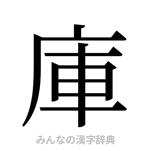 庫（明朝体）