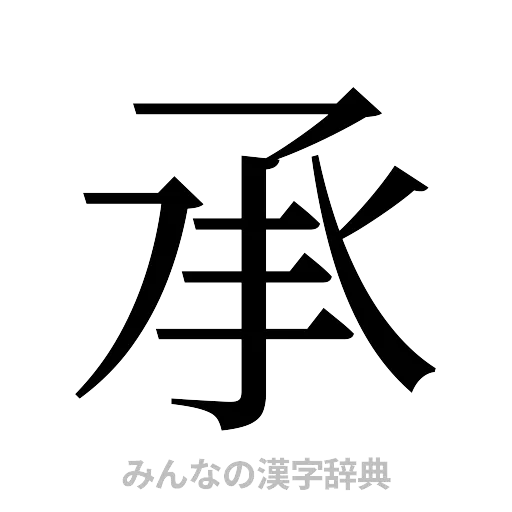 承（明朝体）
