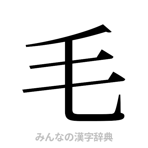 毛（明朝体）