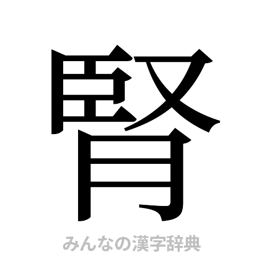 腎（明朝体）