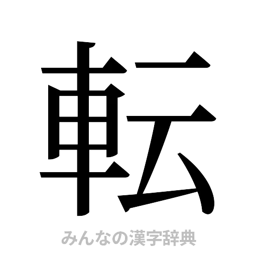 転（明朝体）
