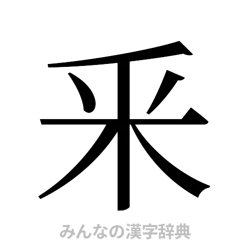 釆（明朝体）