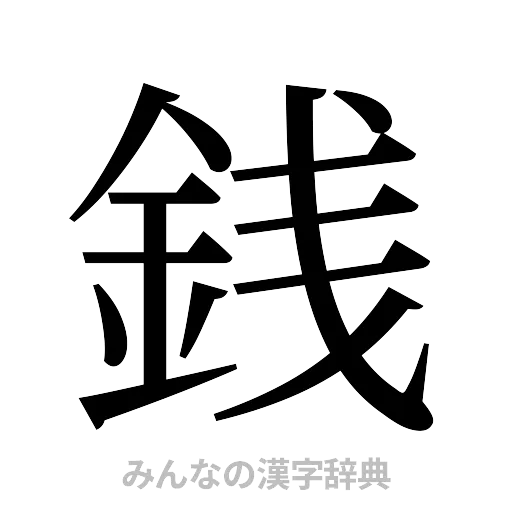 銭（明朝体）