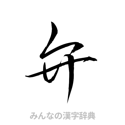 弁（草書体/くずし字）
