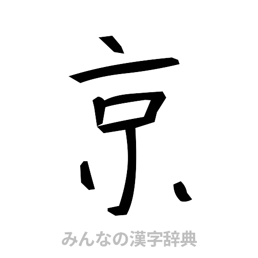 京（手書き）