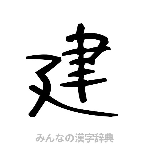 建（手書き）