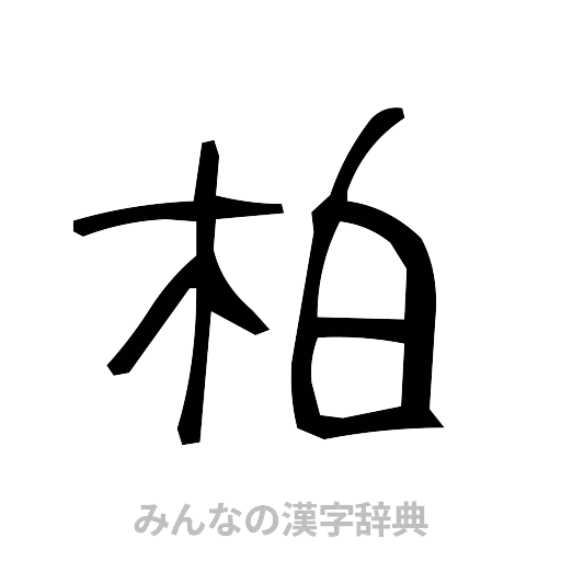 柏（手書き）