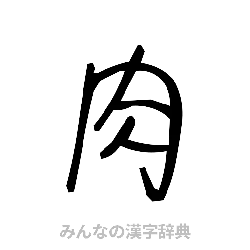 肉（手書き）