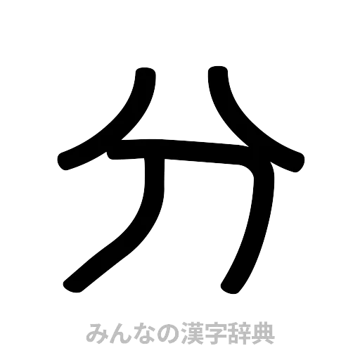 分（篆書体）