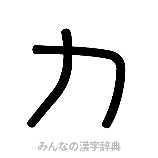 力（篆書体）