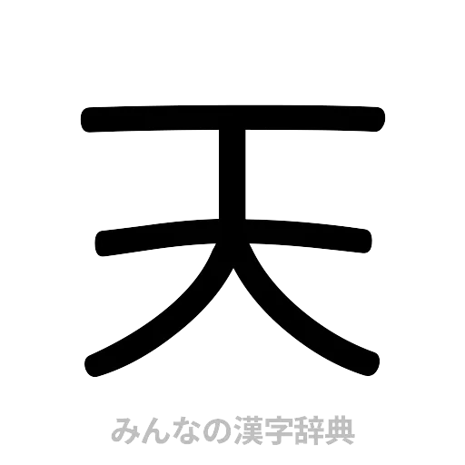 天（篆書体）