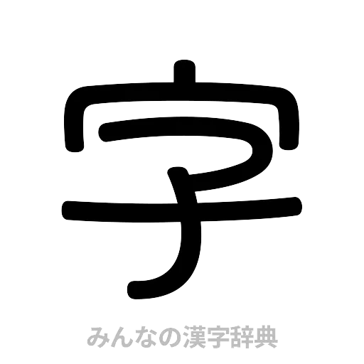 字（篆書体）