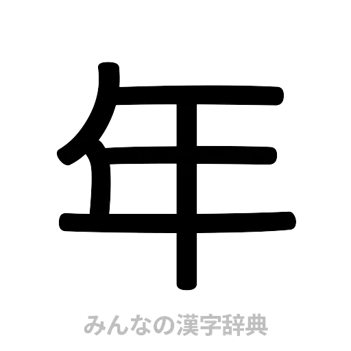 年（篆書体）