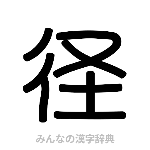 径（篆書体）