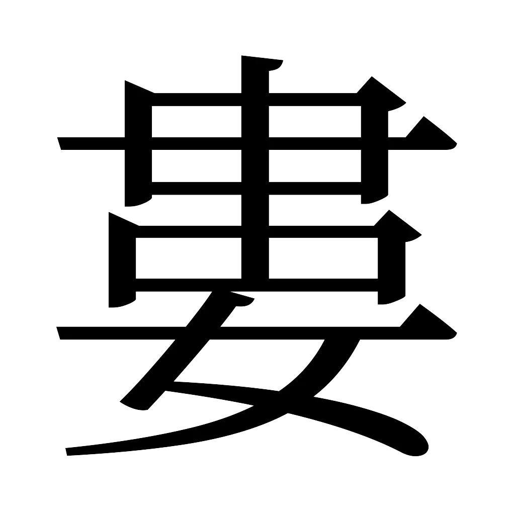 漢字「婁」