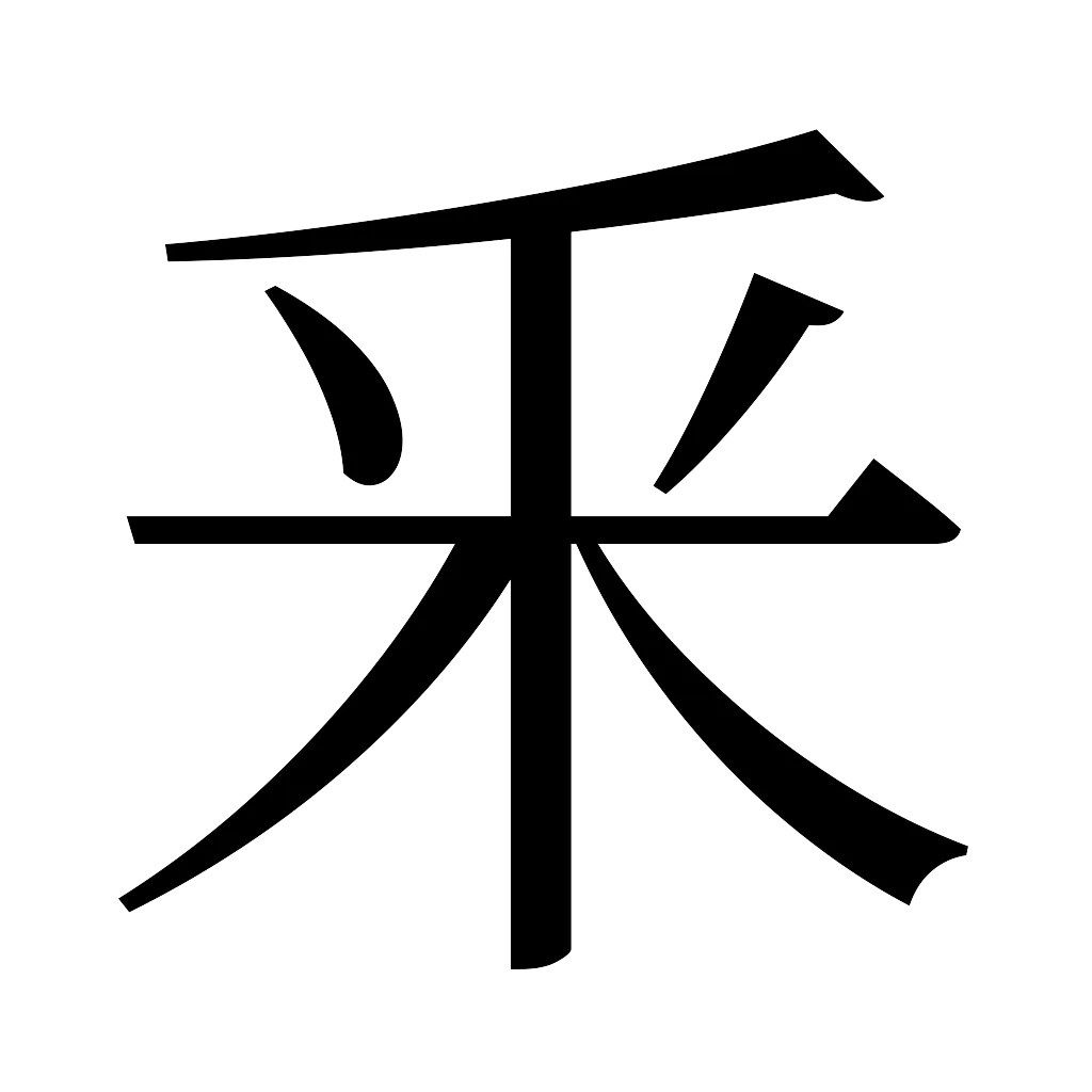 漢字「釆」