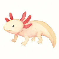メキシコサラマンダーのイラスト