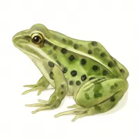 トノサマガエルのイラスト