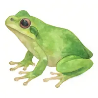 アオガエルのイラスト